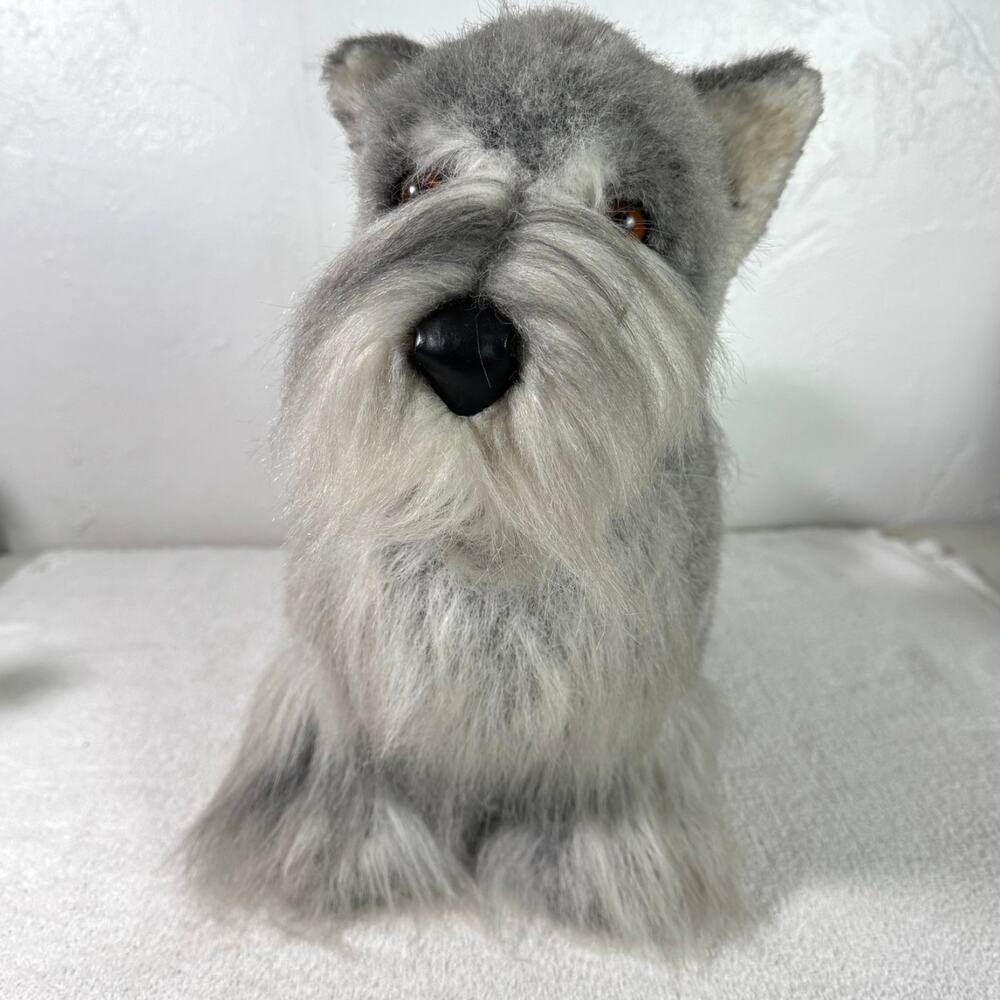 Vintage Russ Yomiko Classics Schnauzer Large Plush Dog 18"